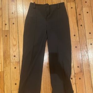 Olive green Zara office slacks - wide leg flare size L